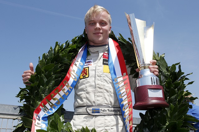 A very convincing performance sees Rosenqvist lift the Masters trophy for the second time (Photo: FIA Formula 3 European Championship / Thomas Suer)